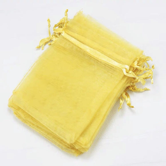 Organza Favor Bags - Gold