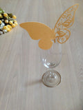 Table Name Cards - Gold Butterfly