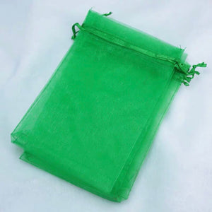 Organza Favor Bags - Green