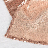 Rose Gold Sequin Glitter Tablecloth Backdrop