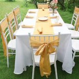 Satin Table Runners - Gold