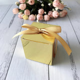 Shiny Gold Wedding Party Favor Boxes