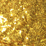 Yellow Gold Sequin Glitter Table Runners