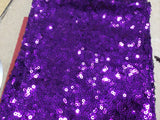 Purple Sequin Glitter Chair Bands
