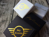 100 White Black Personalized Favor Boxes Business Logo