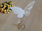 Table Name Cards - Ivory Butterfly