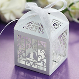 Love Birds Laser Cut Wedding Favor Boxes