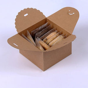 Kraft Paper Scallop Favor Boxes | Packing Box