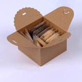 Kraft Paper Scallop Favor Boxes | Packing Box