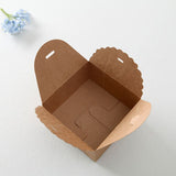 Kraft Paper Scallop Favor Boxes | Packing Box