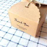 100 Kraft Wedding Favor Boxes Personalized Wordings