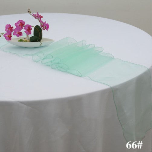 Organza Table Runners - Mint Green