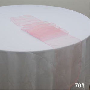 Organza Table Runners - Light pink