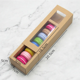 100 Clear Window Macaroon Packaging Sleeve Boxes