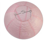 30x 30cm White & Pink Paper Lanterns