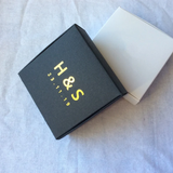 100 White Black Personalized Foil Wording Favor Boxes