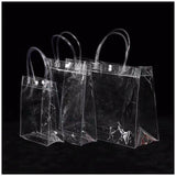 100 Clear Plastic Favor Bags With Handle