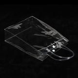 100 Clear Plastic Favor Bags With Handle