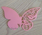 Table Name Cards - Pink Butterfly