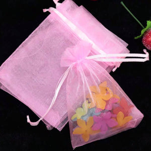 Organza Favor Bags - Pink