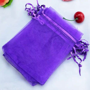 Organza Favor Bags - Purple