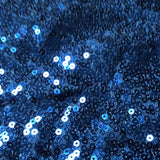 Navy Blue Sequin Glitter Table Runners