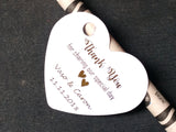 100 Gold Foil Personalized Gift Heart Tags