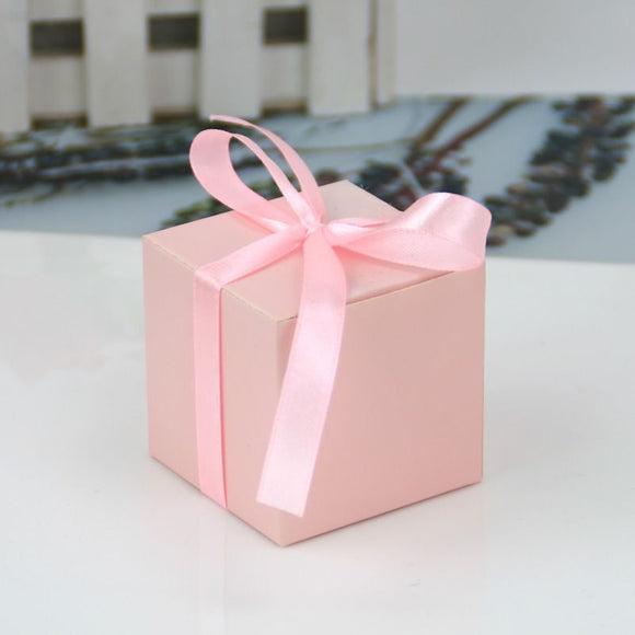 Pink Wedding Birthday Party Favor Boxes