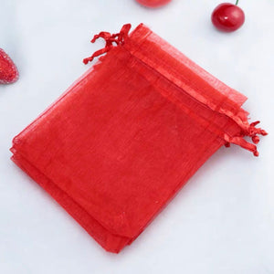 Organza Favor Bags - Red