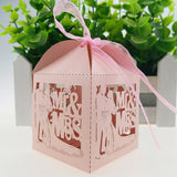 Laser Cut Wedding Favor Boxes- Mr & Mrs