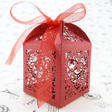 Love Heart Laser Cut Favor Boxes