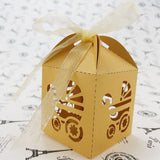 Laser Cut Baby Shower Favor Boxes Stroller