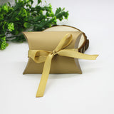 Gold Silver Pillow Favor Boxes