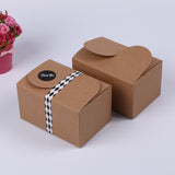 Kraft Wedding Party Favor Boxes - Two Sizes