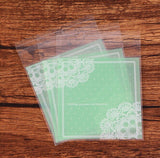 200 Plastic Cookie Bags - Lace