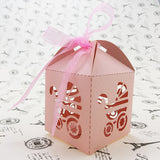 Laser Cut Baby Shower Favor Boxes Stroller