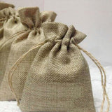 Favor Bags Linen Bag with Drawstring