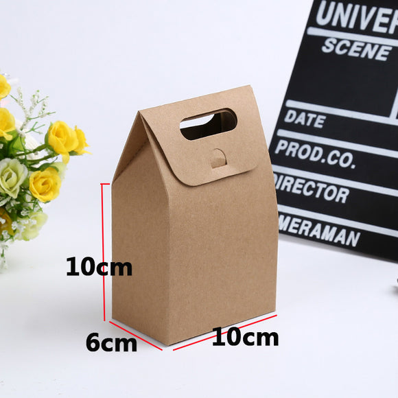 Kraft Favor Boxes  With Handle