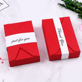 Kraft White Red Envelope Wedding Favor Boxes