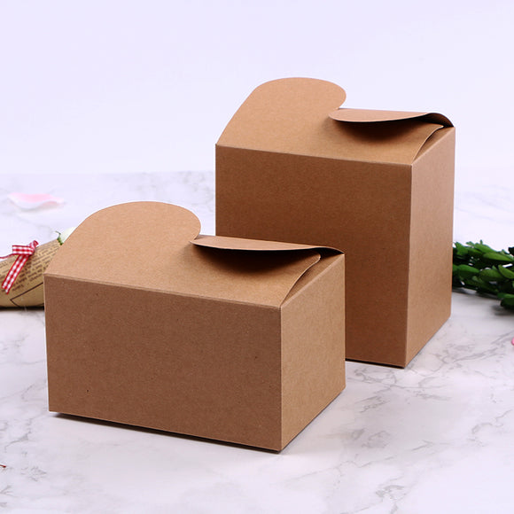 Kraft Wedding Party Favor Boxes - Two Sizes