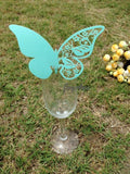 Table Name Cards - Tiffany-Blue Butterfly