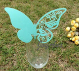 Table Name Cards - Tiffany-Blue Butterfly