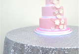 Silver Sequin Glitter Tablecloth Backdrop