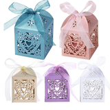 Love Heart Laser Cut Favor Boxes