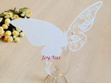 Table Name Cards - White Butterfly