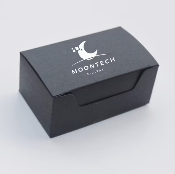 200 Black Personalized Favor Boxes White Business Logo