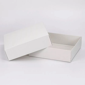 100 White Favor Boxes Base Lid | Packing Box