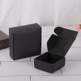 200 Personalized Business Logo Black Packaging Boxes