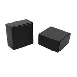 Square Black Paper Soap Favor Boxes