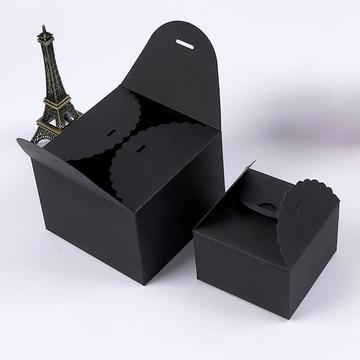Black Paper Scallop Favor Boxes | Packaging Box